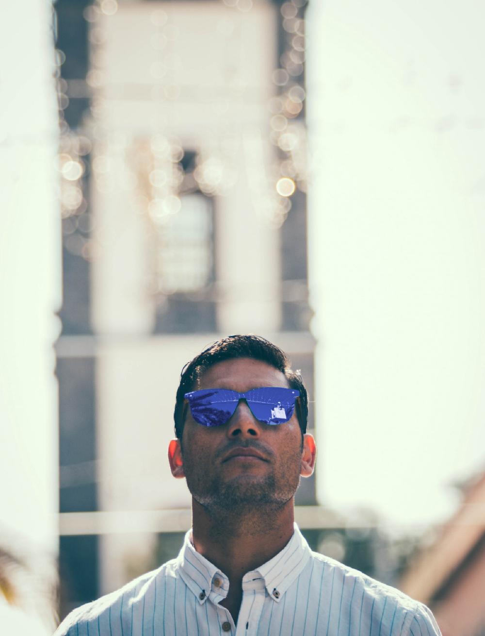 sunpers sunglasses Gafas de sol - revo / negro mate / lente plana azul | SUNPERS Oferta especial