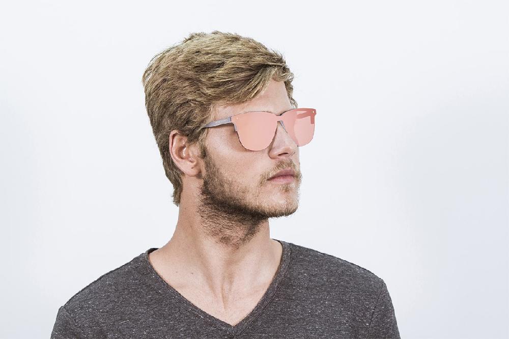 sunpers sunglasses Gafas de sol - revo / mate gris / lente plana rosa | SUNPERS Envío gratis