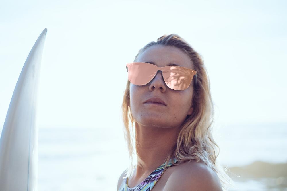 sunpers sunglasses Gafas de sol - revo / mate gris / lente plana rosa | SUNPERS Envío gratis