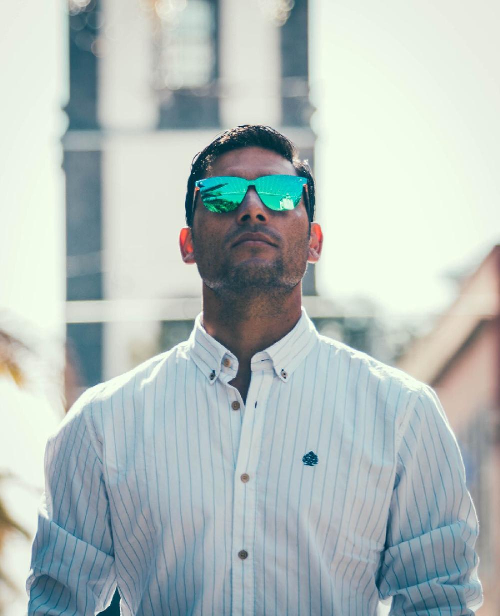sunpers sunglasses Gafas de sol - clubmaster / revo / lente plana verde | SUNPERS