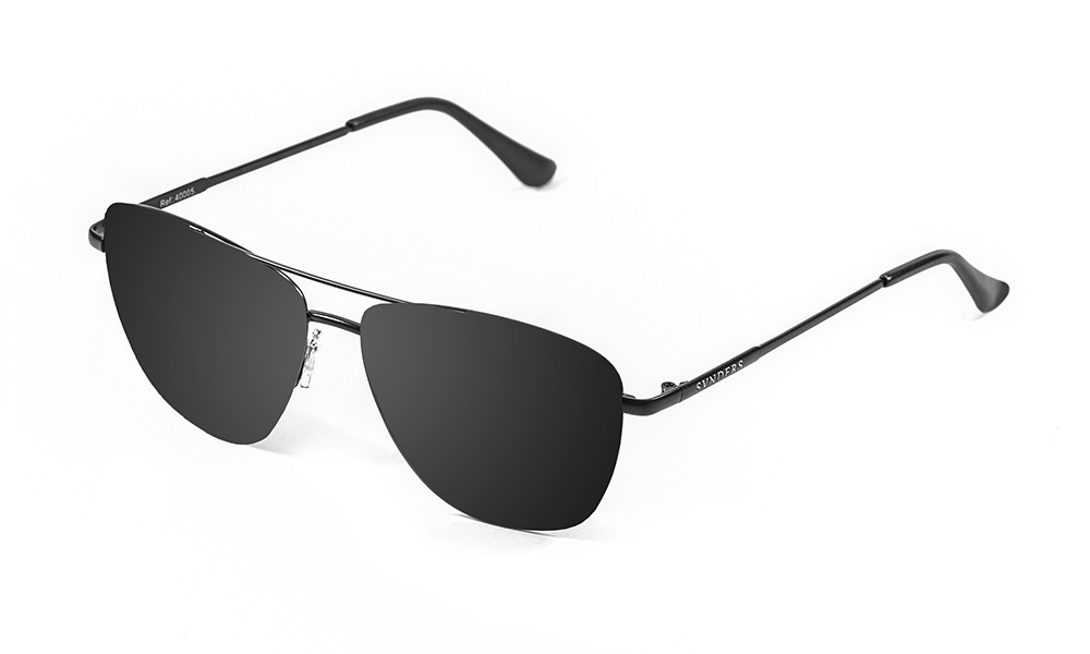 sunpers sunglasses Gafas de sol - negro mate metálico / lente plana ahumada | SUNPERS Liquidación