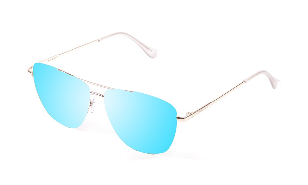 sunpers sunglasses Gafas de sol - dorado brillante / lente plana azul espejo | SUNPERS Limitado a 3 días