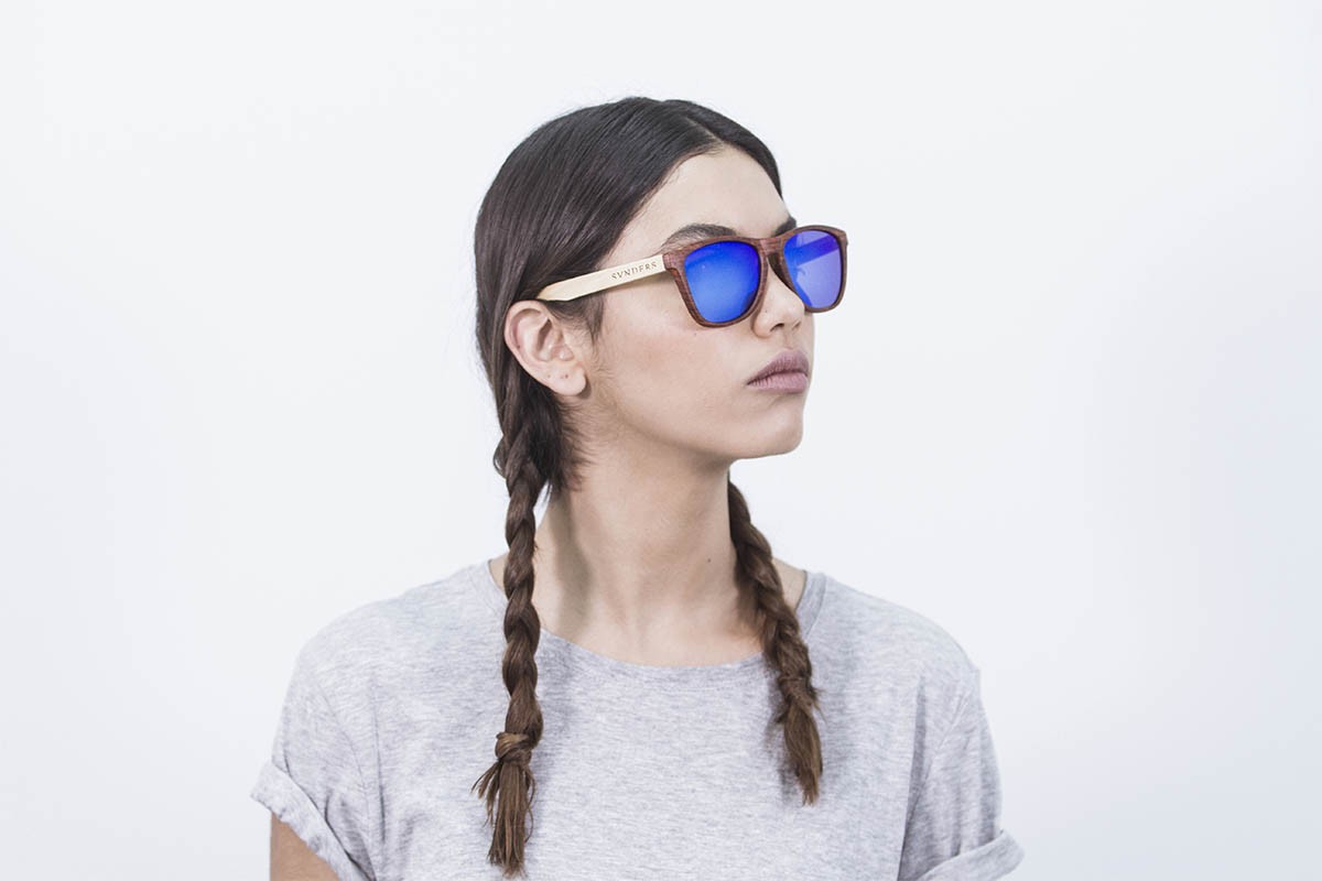 sunpers sunglasses Gafas de sol - madera / marrón / lente azul espejo | SUNPERS Descuento por venta flash