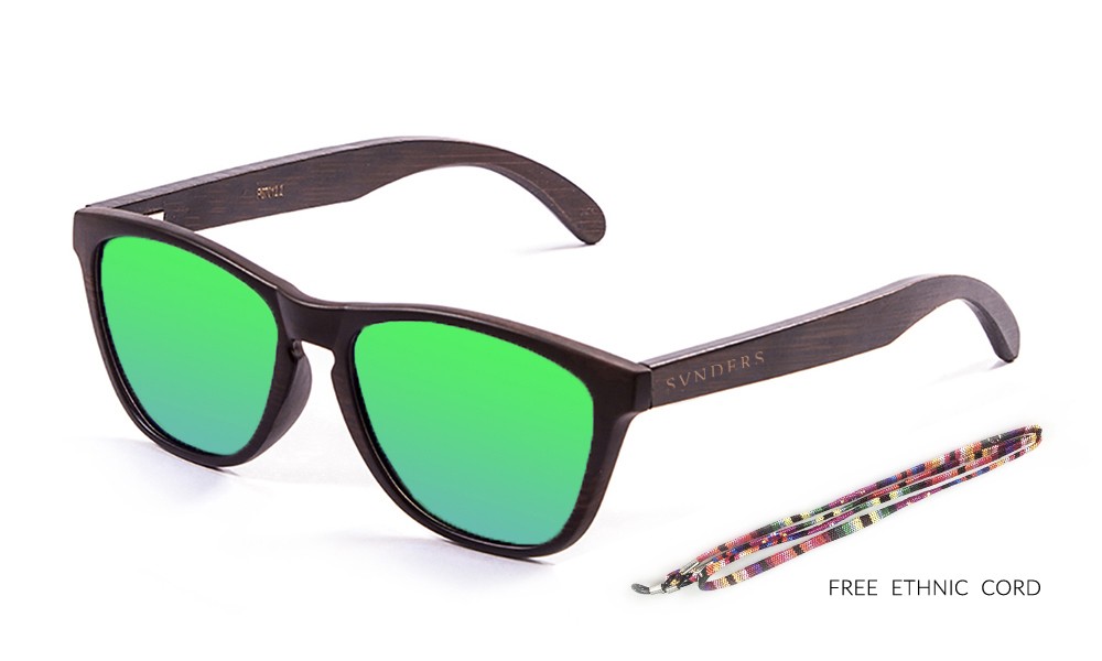 sunpers sunglasses Gafas de sol - madera / lente verde | SUNPERS Ofertas especiales