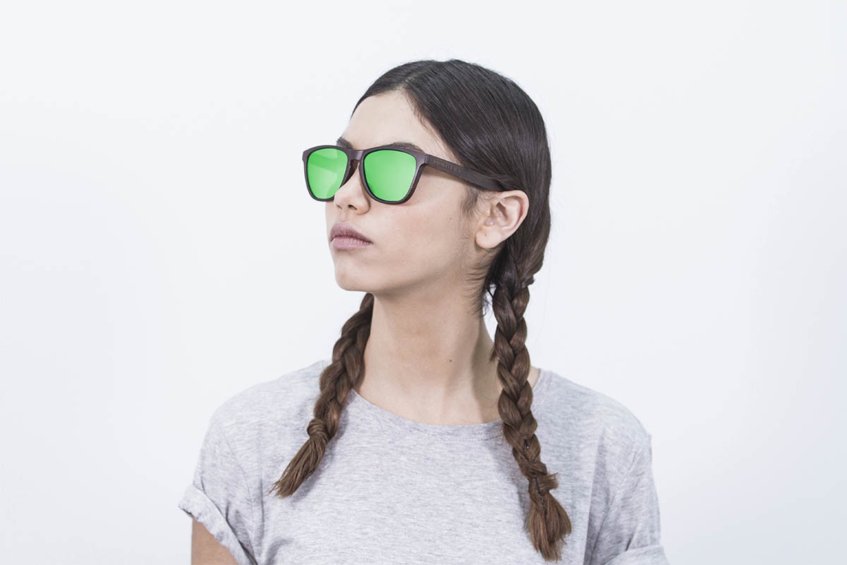 sunpers sunglasses Gafas de sol - madera / lente verde | SUNPERS Ofertas especiales