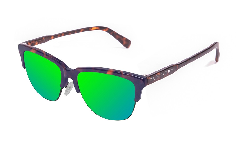 sunpers sunglasses Gafas de sol - marrón efecto carey / lente verde | SUNPERS