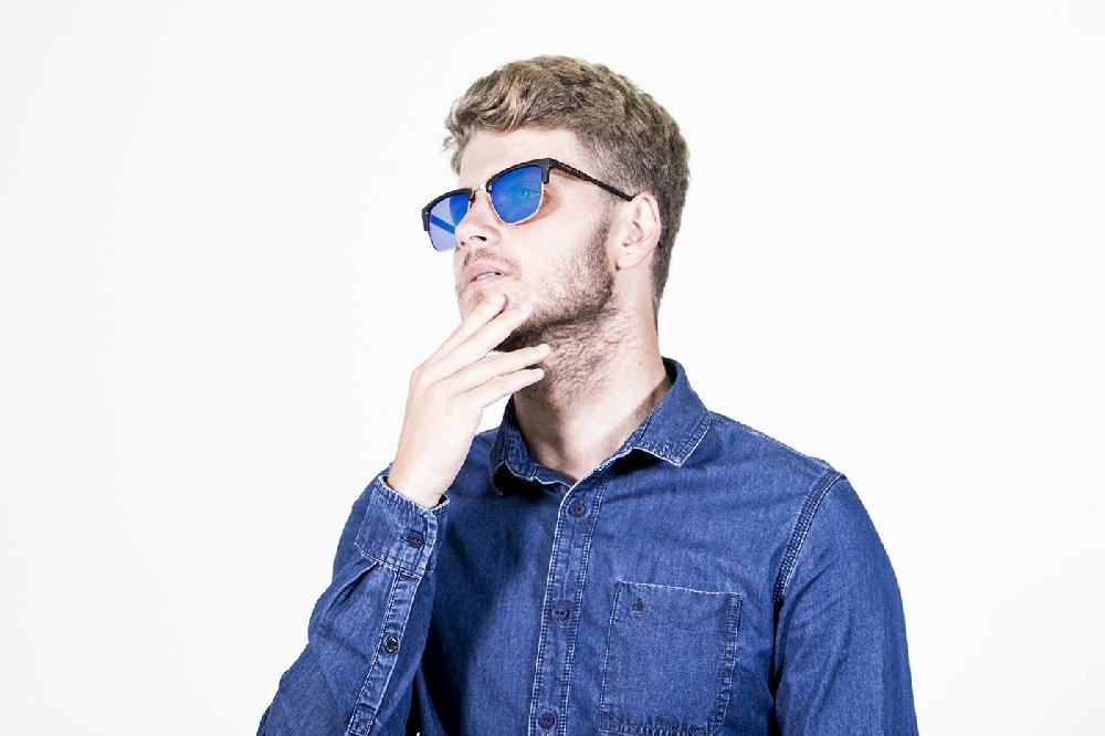 sunpers sunglasses San Francisco - Clubmaster / carey - azul cielo Outlet