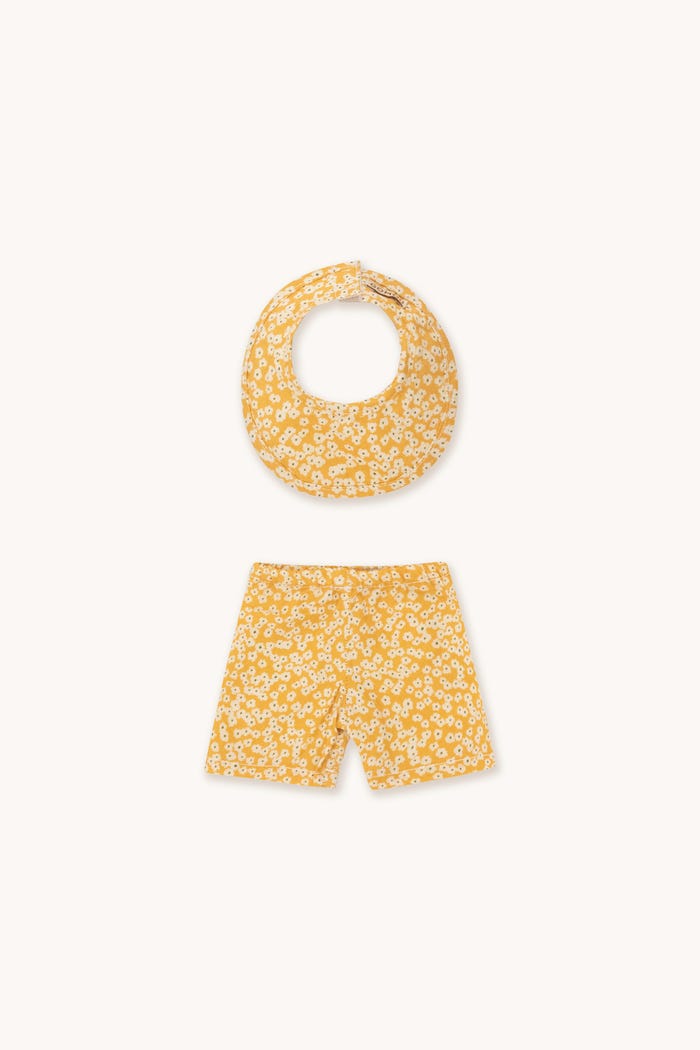 tiny cottons Gommu Flores Amarillas - Pantalón & Babero Ventas relámpago