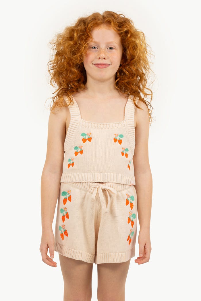 tiny cottons TOP CORTO STRAWBERRIES Envío gratis
