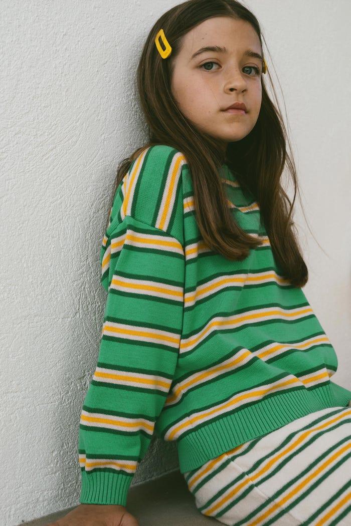 tiny cottons SWEATER STRIPES MULTICOLOR Precios de Black Friday