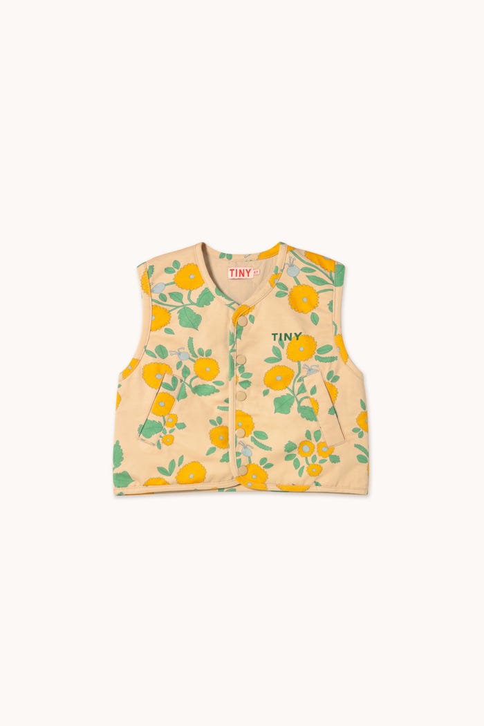 tiny cottons CHALECO FLOWERS