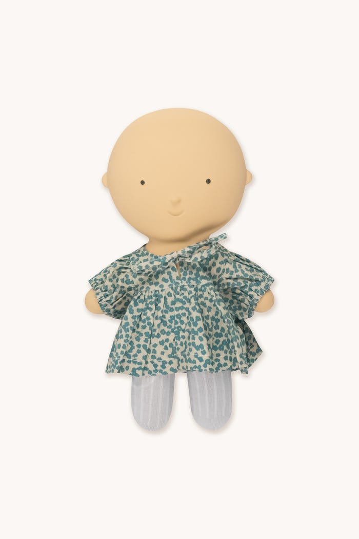 tiny cottons Gommu Flores Verdes - Vestido & Medias