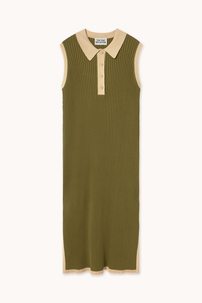 tiny cottons VESTIDO POLO COLOR BLOCK