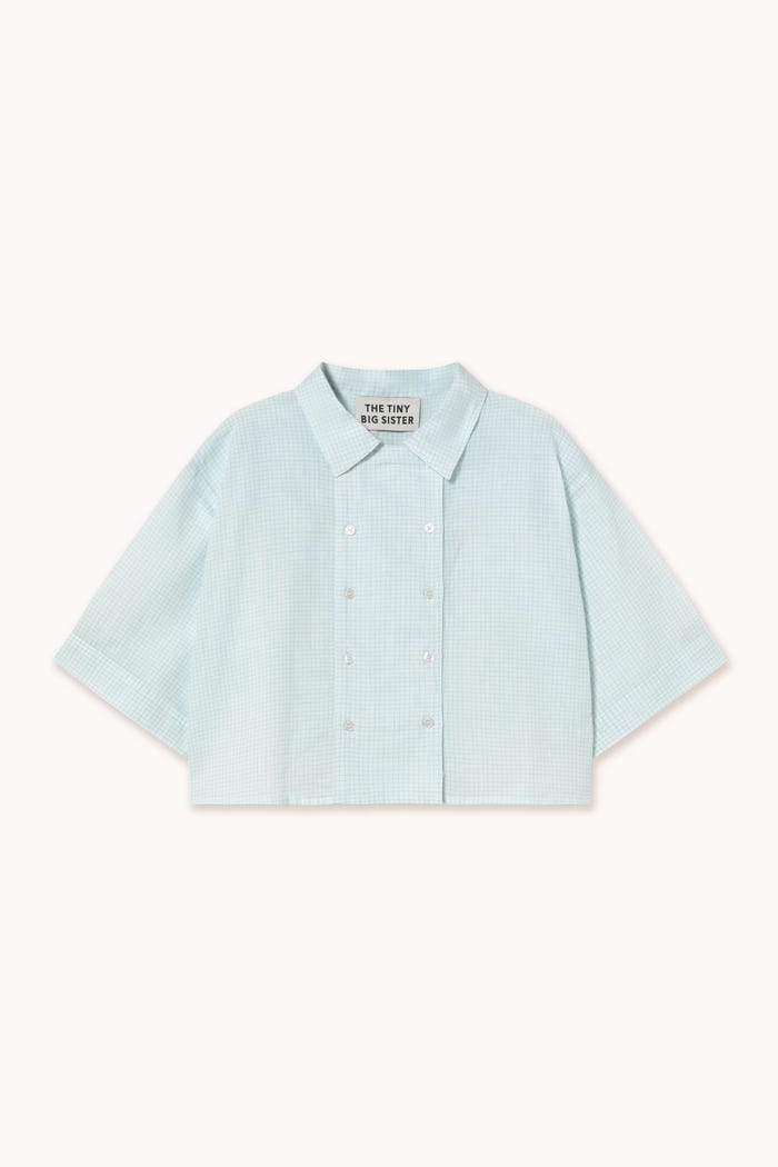 tiny cottons CAMISA DE MANGA CORTA GRID