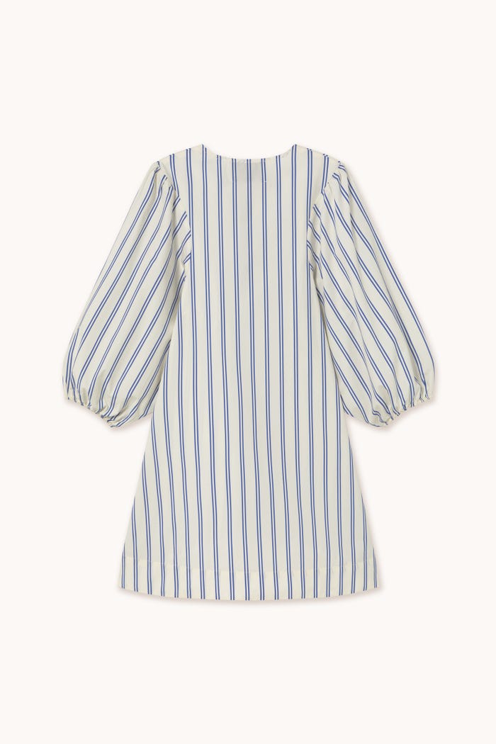 tiny cottons VESTIDO CON MANGA ABULLONADA A RAYAS Precios de Black Friday
