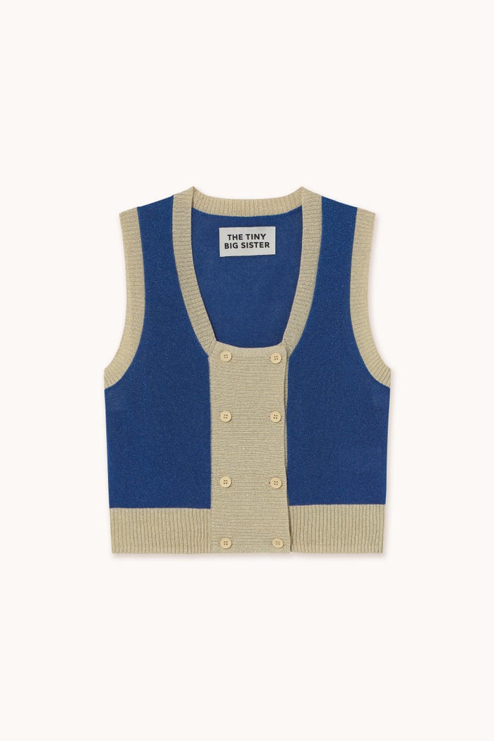 tiny cottons CHALECO CONTRASTE CON BOTONES Oferta exclusiva