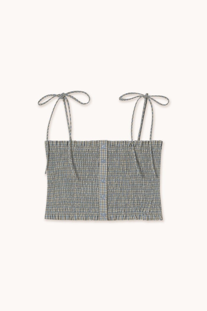 tiny cottons TOP CORTO A CUADROS Grandes ahorros