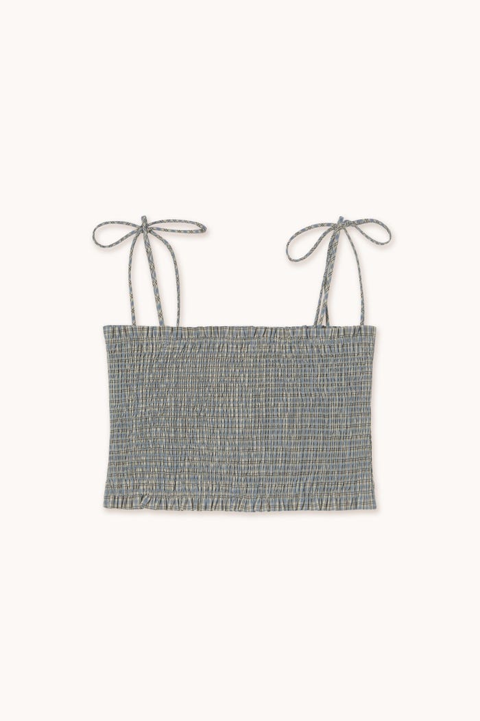tiny cottons TOP CORTO A CUADROS Grandes ahorros