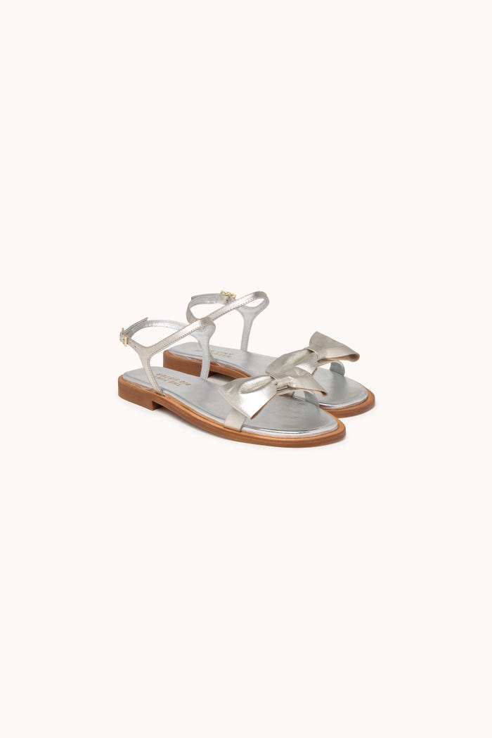 tiny cottons SANDALIAS METALIZADAS CON LAZO Outlet online