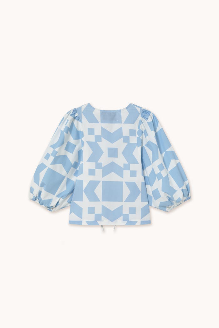 tiny cottons BLUSA CON MANGA ABULLONADA GEOMETRIC Rebajas baratas