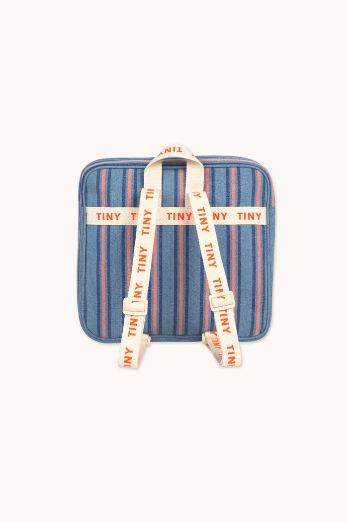 tiny cottons MOCHILA STRIPES DENIM Ventas relámpago