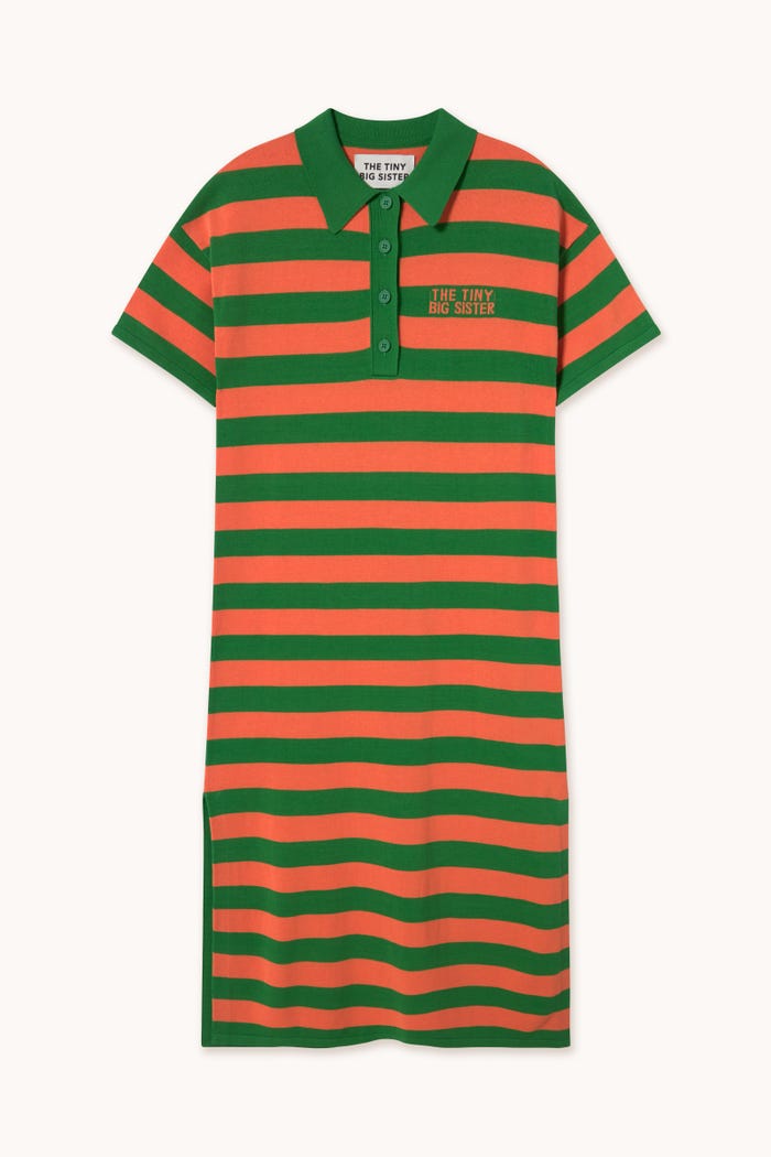 tiny cottons VESTIDO POLO CON RAYAS ANCHAS