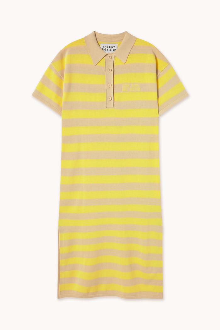 tiny cottons VESTIDO POLO CON RAYAS ANCHAS