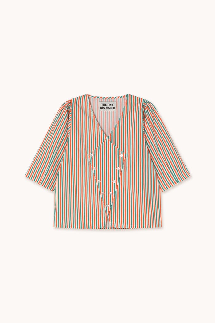 tiny cottons CAMISA CON CUELLO DE PICO A RAYAS Último día
