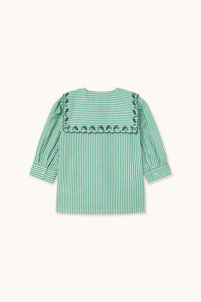 tiny cottons BLUSA A RAYAS BORDADA Precio de fábrica
