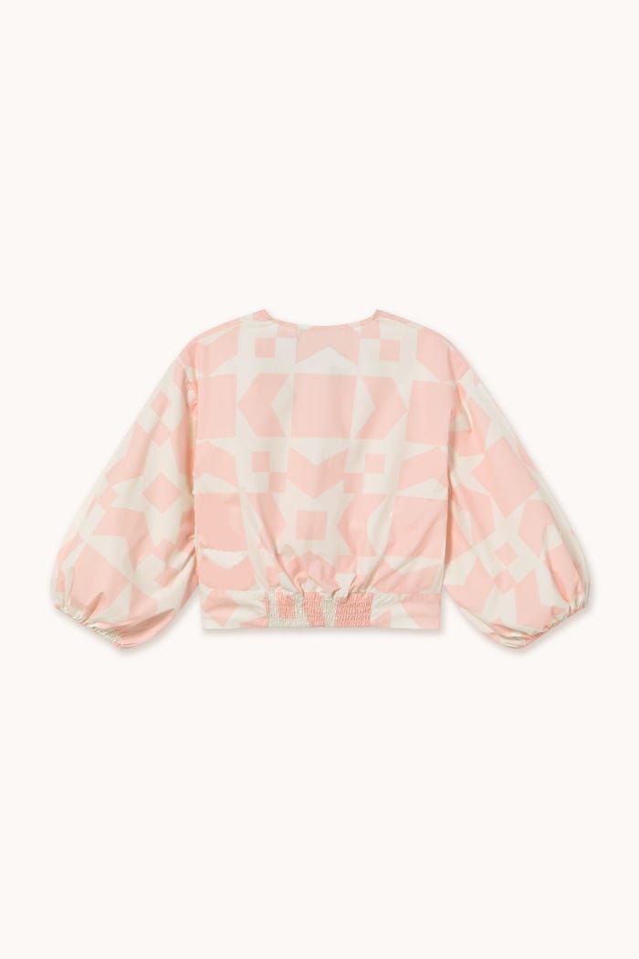 tiny cottons BLUSA CON CUELLO DE PICO GEOMETRIC Promoción por tiempo limitado