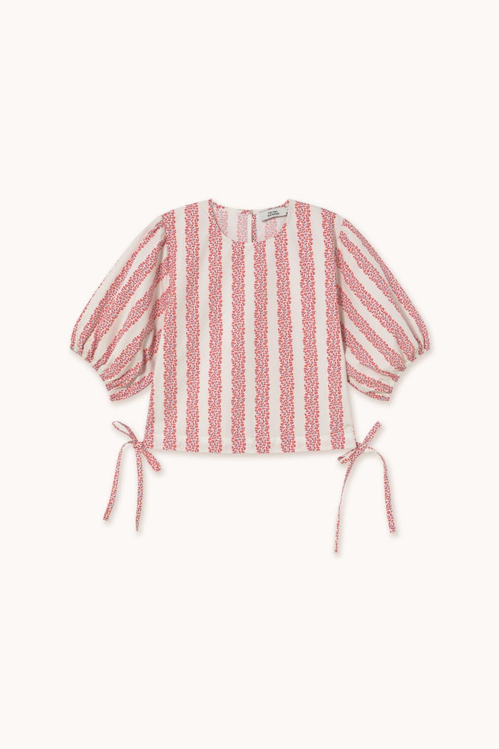 tiny cottons BLUSA CON MANGA ABULLONADA FLOWERS Solo hoy