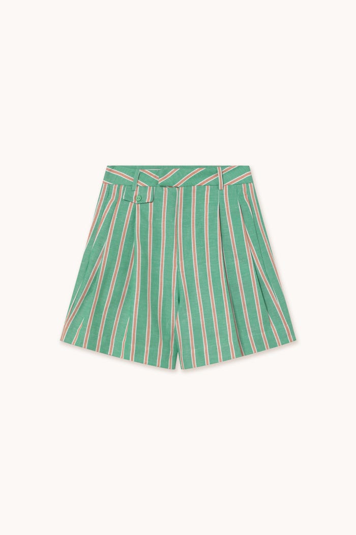 tiny cottons SHORT CON PINZAS A RAYAS