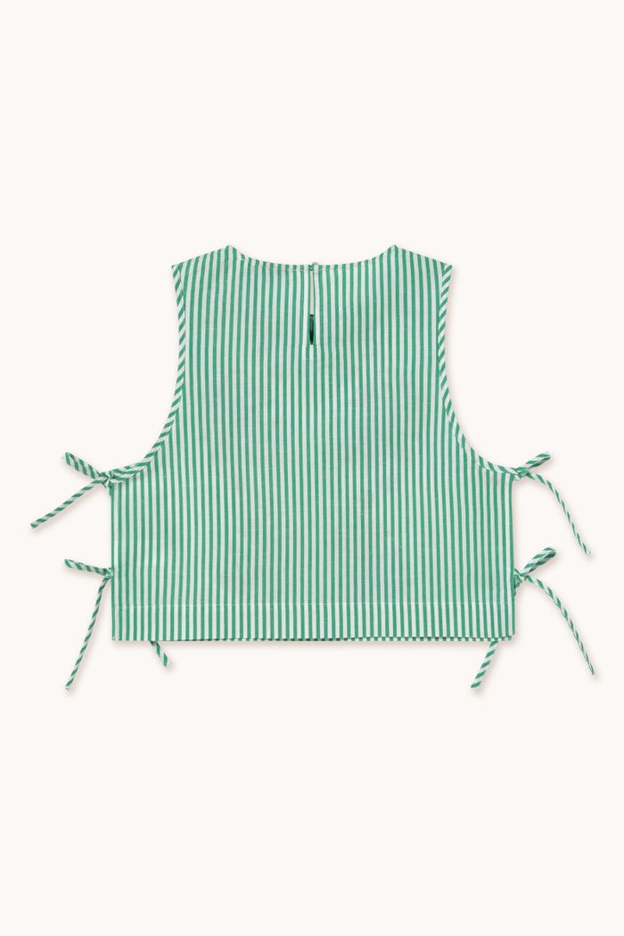 tiny cottons TOP A RAYAS BORDADO Superdescuento