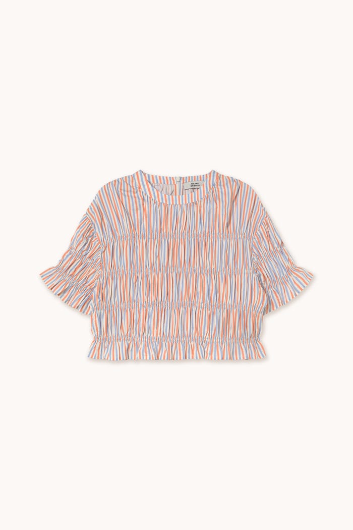tiny cottons TOP SMOCKED A RAYAS Liquidación