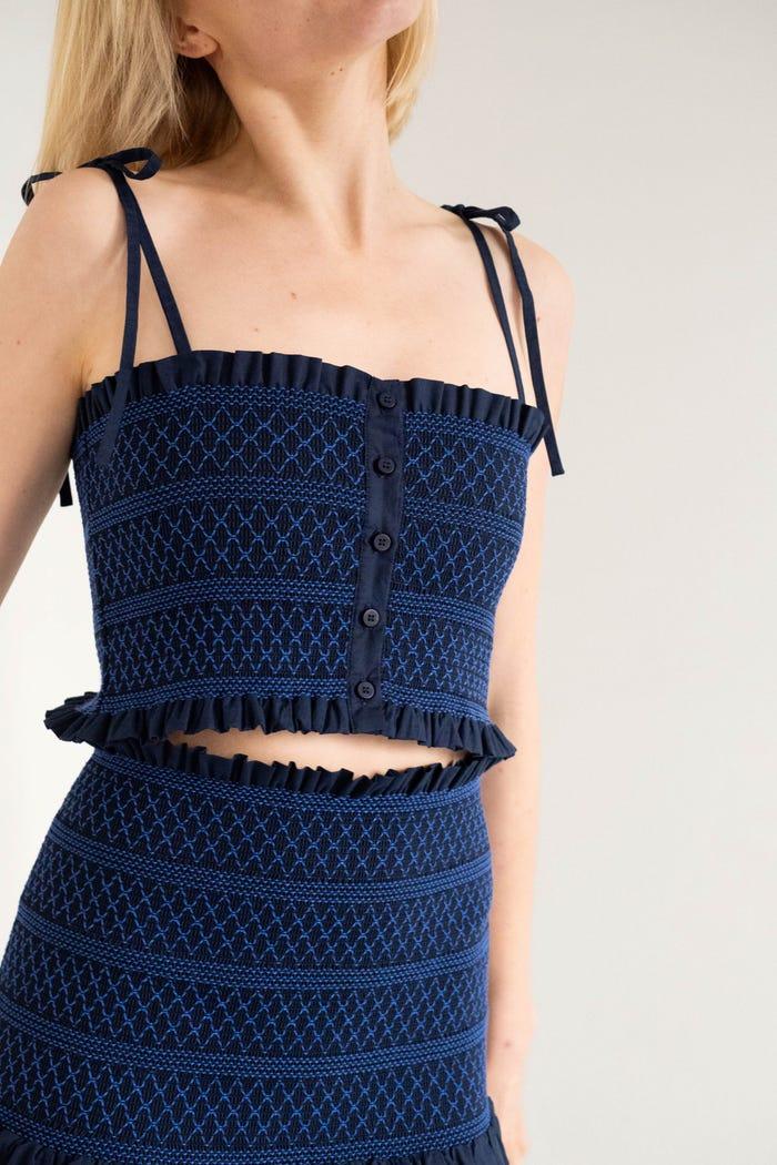 tiny cottons TOP SMOCK CORTO Libre de impuestos
