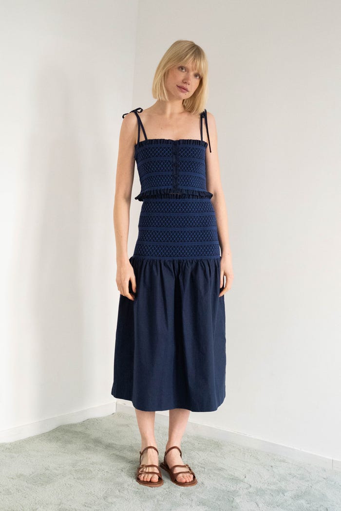 tiny cottons TOP SMOCK CORTO Libre de impuestos