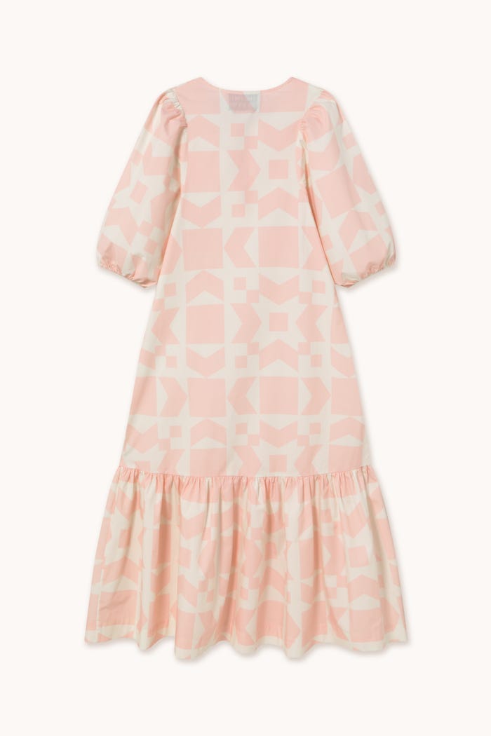 tiny cottons VESTIDO CON MANGA ABULLONADA GEOMETRIC Descuento por venta flash