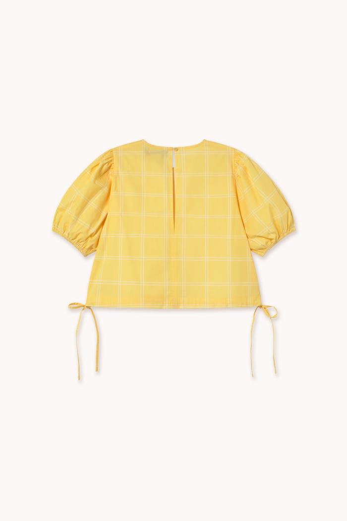 tiny cottons BLUSA CON MANGA ABULLONADA A CUADROS Oferta exclusiva