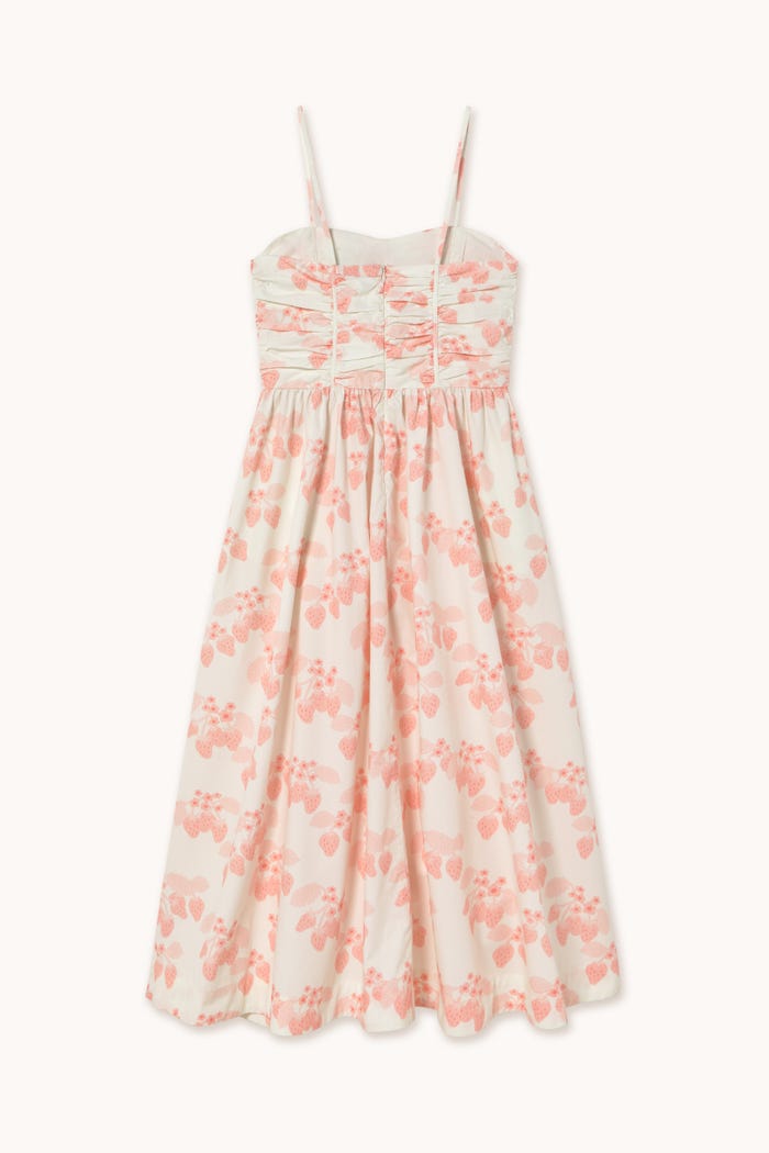 tiny cottons VESTIDO DE TIRANTES A RAYAS STRAWBERRIES Precio ultrabajo