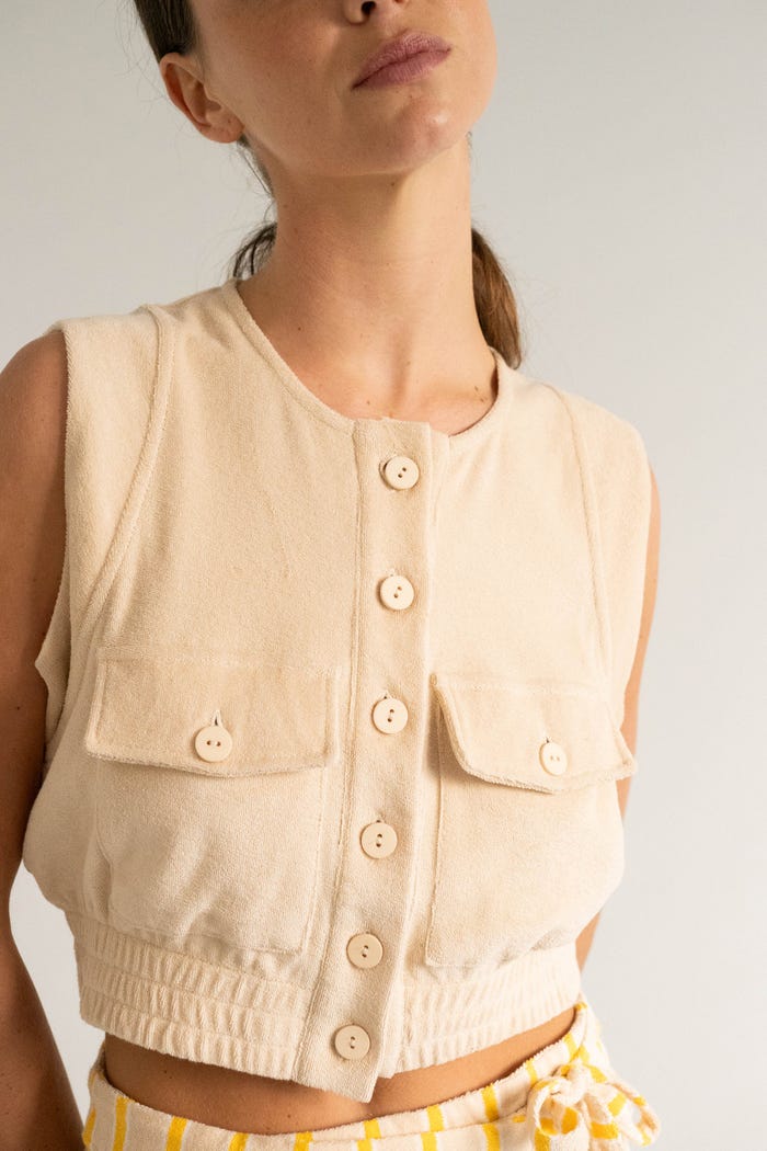 tiny cottons TOP DE RIZO CON BOLSILLOS Oferta especial