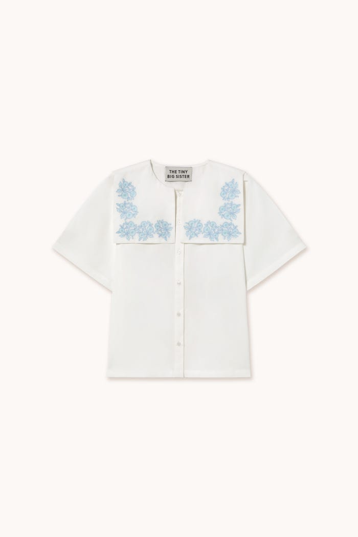 tiny cottons BLUSA CON FLORES BORDADAS Rebajas online