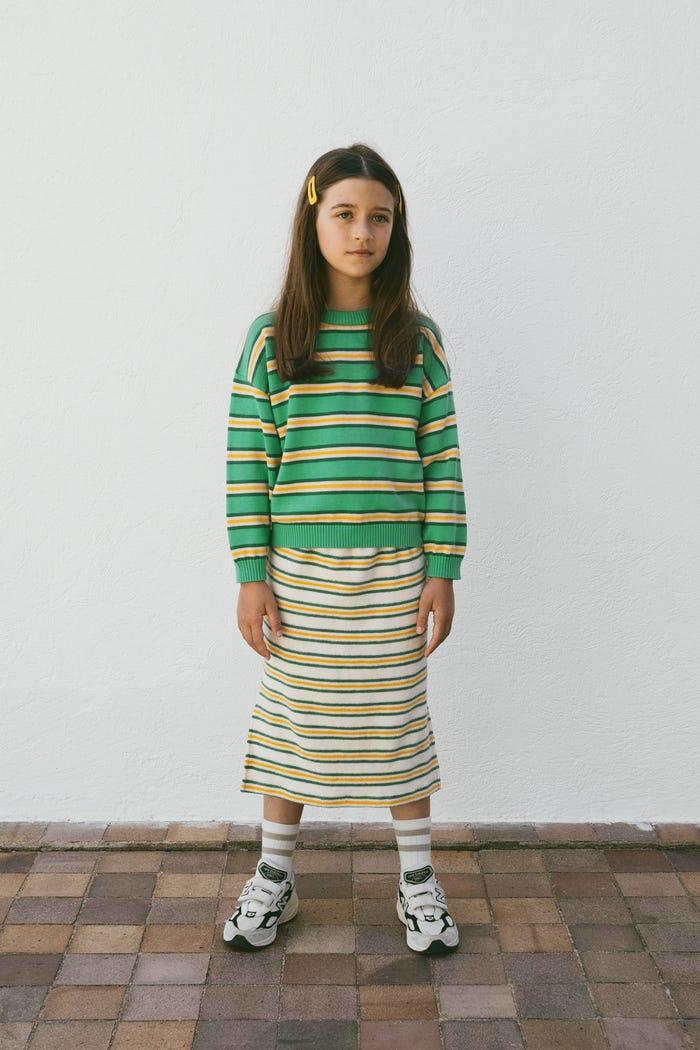 tiny cottons FALDA LARGA STRIPES MULTICOLOR Solo queda un día