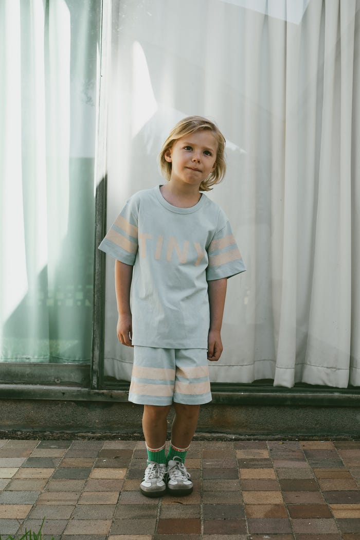 tiny cottons PANTALÓN CORTO STRIPES LOGO Rebajas baratas