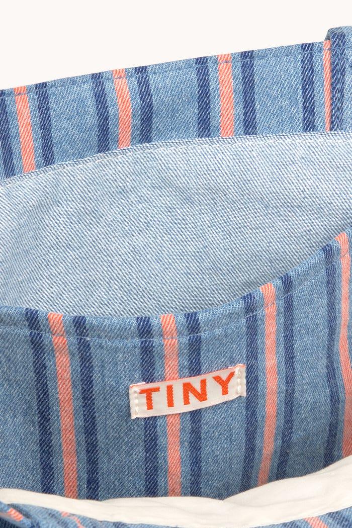 tiny cottons BOLSO STRIPES DENIM Ventas relámpago