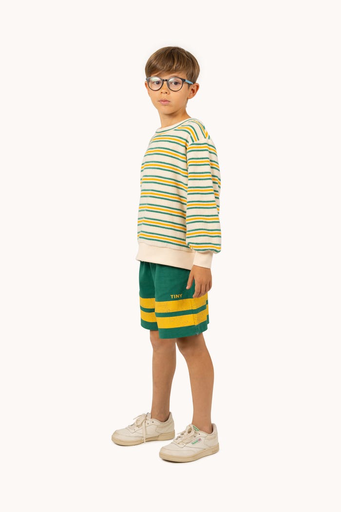tiny cottons PANTALÓN CORTO STRIPES LOGO Mejor oferta