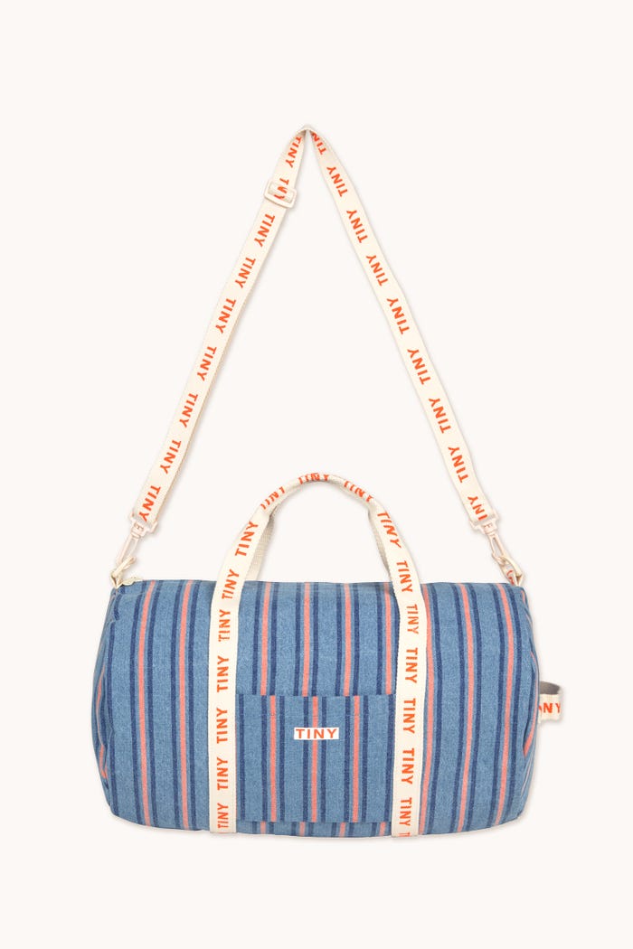 tiny cottons MOCHILA DE DEPORTE STRIPES DENIM Descuentos del mes