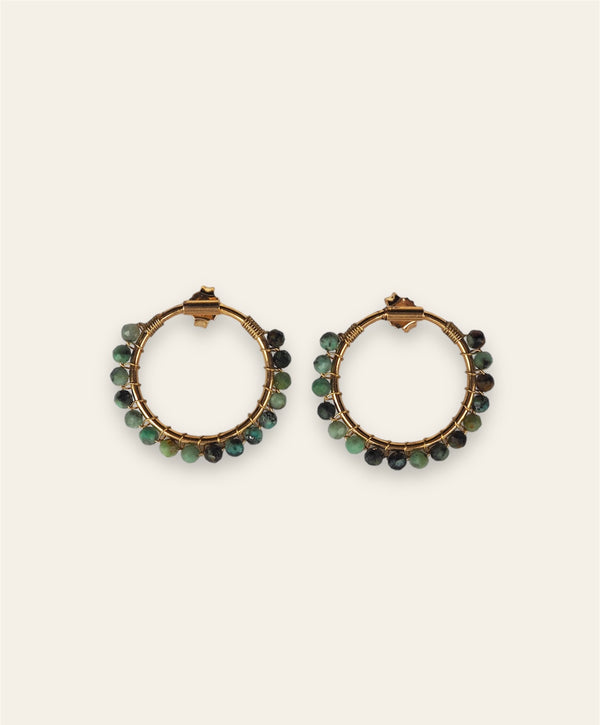Triana By C PENDIENTES PALMAS TURQUESA AFRICANA Oferta exclusiva
