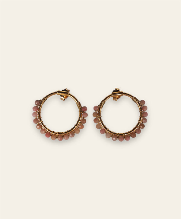 Triana By C PENDIENTES PALMAS RODOCROSITA Ofertas especiales
