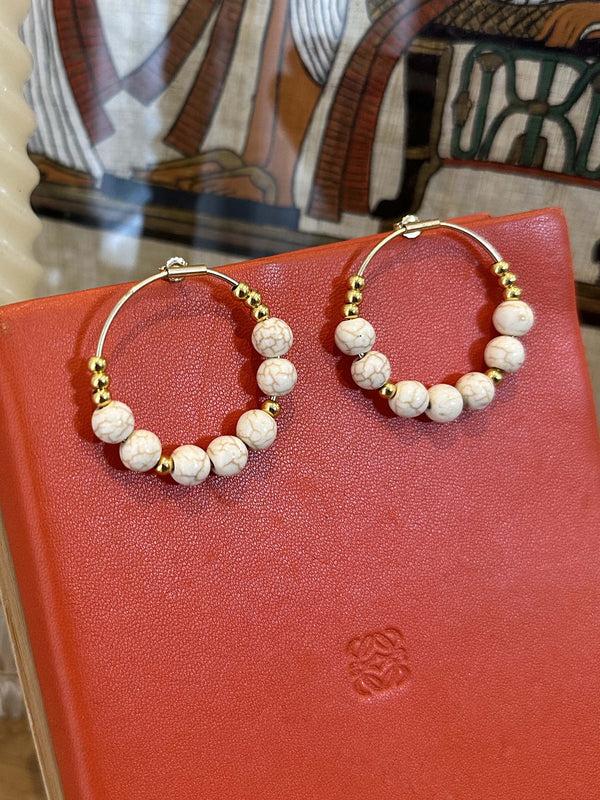 Triana By C PENDIENTES HOWLITA Venta caliente