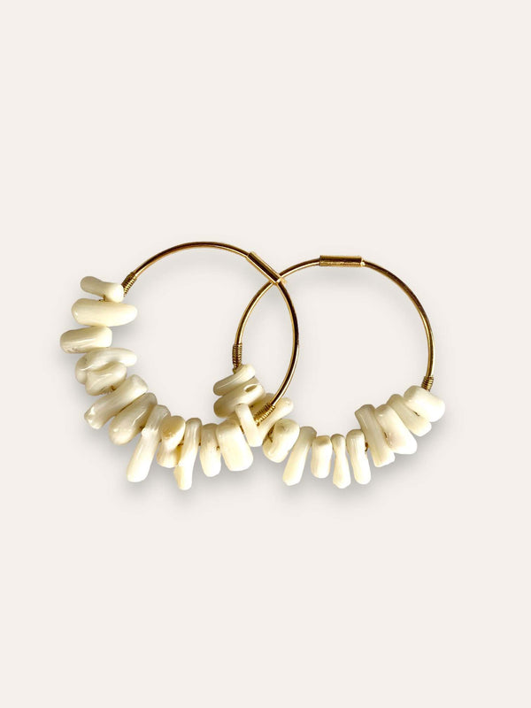 Triana By C Pendientes ELVAS blanco Mejor oferta